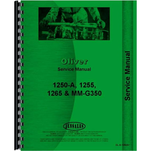 Oliver 1265 Tractor Service Manual