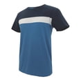 thumbnail image 4 of Playera George Talla G Manga Corta con 3 Bloques Azul Marino Blanco y Azul Teal, 4 of 4