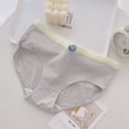 thumbnail image 2 of Bxsruta Girls Cotton Underwear Mid Waist Breathable Panties Teen Girls Soft Briefs Full Coverage Comfy Daily Wear for Students, 2 of 4