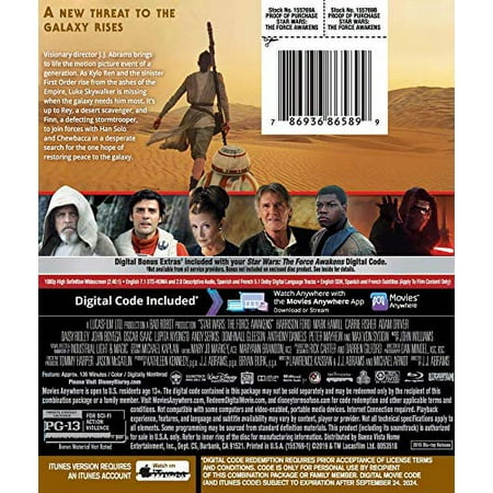 Star Wars: The Force Awakens [Includes Digital Copy] [Blu-ray] [2015]