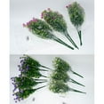 thumbnail image 6 of 6 Bundles Artificial Flowers Outdoor UV Resistant Flowers No Fade Faux Plastic Plants Garden Porch Window Box Decorating, Magenta, 6 of 10