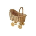thumbnail image 1 of Clearance! Home Decor Beatifufu Stroller Shaped Rattan Flower With Handle Woven Decorative For Flower Girl,Rack, 1 of 9