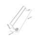 thumbnail image 2 of ADDHAT Soporte Para Toallas De Pared Doble Barra Con Fijación Sin Taladro Para, 2 of 8