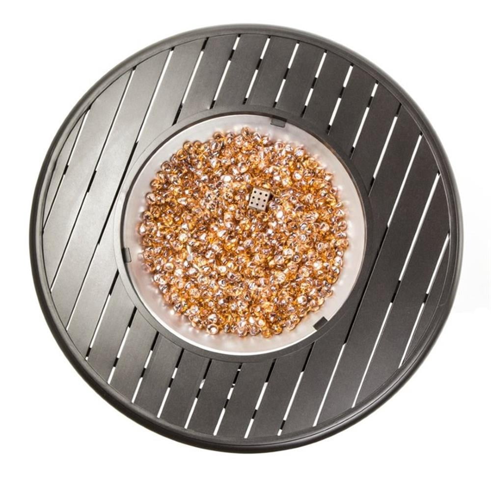 Pemberly Row 36" Round Gas Fire Pit with Burner Kit
