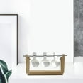 thumbnail image 5 of Desktop Glass Plants Bulb Terrarium with Wooden Stand for Hydroponics Plants home and garden Wedding Decoration Gift - 14x28cm, 5 of 7