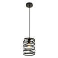 thumbnail image 3 of Hopper Collection Pendant D7.9 H11.8 Lt:1 Black Finish, 3 of 5