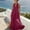 Wine, variant on Women's V-Neck Sleeveless Casual Solid Color Hanging Neck Summer Dress