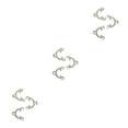 thumbnail image 4 of maskred Exquis Filigrane Connecteur 3 Trous Menuiser Bijoux Bricolage Résultats Argent Blanc 3Set, 4 of 6