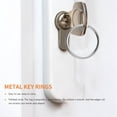 thumbnail image 3 of 100PCS, 1 Inch Key Ring Open Metal Flat for Household Car Keychain, 3 of 4