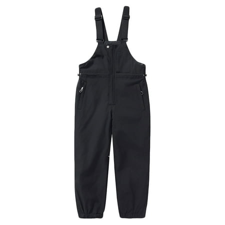 YUNAFFT Kids Colorblock Ski Pants Windproof Waterproof Insulated Winter Snowboard Overalls