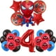 thumbnail image 4 of Decoración de cumpleaños de Spiderman Globos para niños Vajilla de Spiderman rojo Mantel Fondo Vasos de papel Platos Suministros para fiesta de bebé, 4 of 5