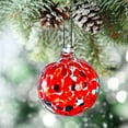 thumbnail image 5 of Hand Blown Glass Christmas Ball Ornament 2.4 Inch Exclusive Hanging Decor Shiny Window Home Patio Garden Tree Decoration Easy Hanging Unique Holiday Gift for Family, 5 of 5