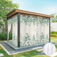 thumbnail image 6 of Outdoor Curtains for Patio Waterproof, Green Eucalyptus Leaves Outdoor Privacy Panels Grommet, Daisy Summer Botanical Watercolor Blackout Outside Curtains for Porch/Cabana 54"x84", 2 Panels, 6 of 8