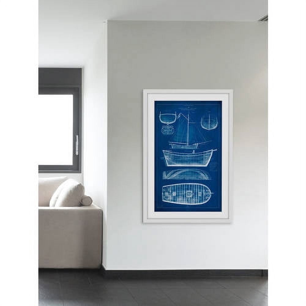 Marmont Hill "Ship Blueprint II" Framed Painting Print