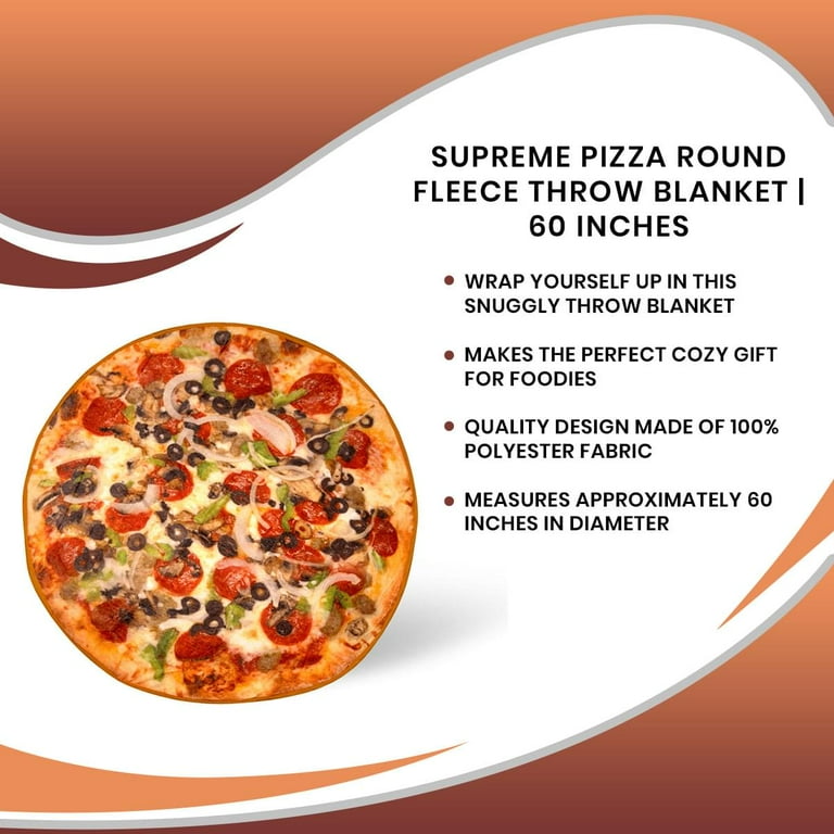 Pizza fleece blanket sale
