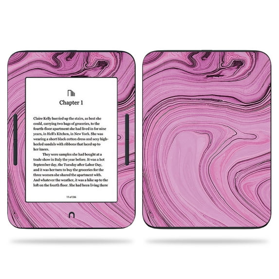 Skin Decal Compatible With Barnes & Noble NOOK GlowLight 3 (2017) Pink Thai Marble