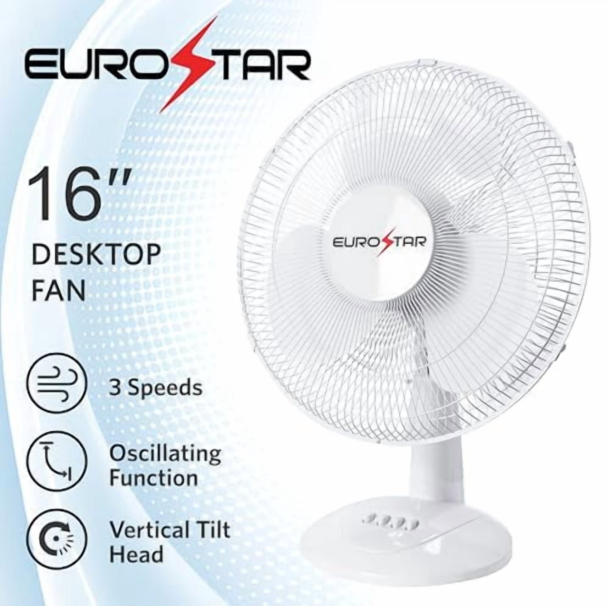 EUROSTAR FDF16W 16" Oscillating Desktop Fan