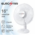 thumbnail image 3 of EUROSTAR FDF16W 16" Oscillating Desktop Fan, 3 of 4