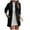 Black Cardigan Coats for Women, variant on USSUMA Outwear For Women - Women Fuzzy Fleece Zipper Cardigan Solid Color Trench Jacket Plush Thicken Fuzzy Coat Outwear