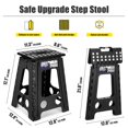 thumbnail image 2 of Taburete plegable Delxo 17.5, taburete plegable para adultos, color negro, 2 of 9