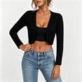 thumbnail image 5 of Diufon Womens Cardigan Lightweight Long Sleeve Open Front Cardigans Cropped Shrug Cardigans for Dresses Vacation, 5 of 8