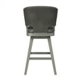 thumbnail image 5 of Home Square Wood Swivel Bar Height Stool in Silver - Set of 3, 5 of 11