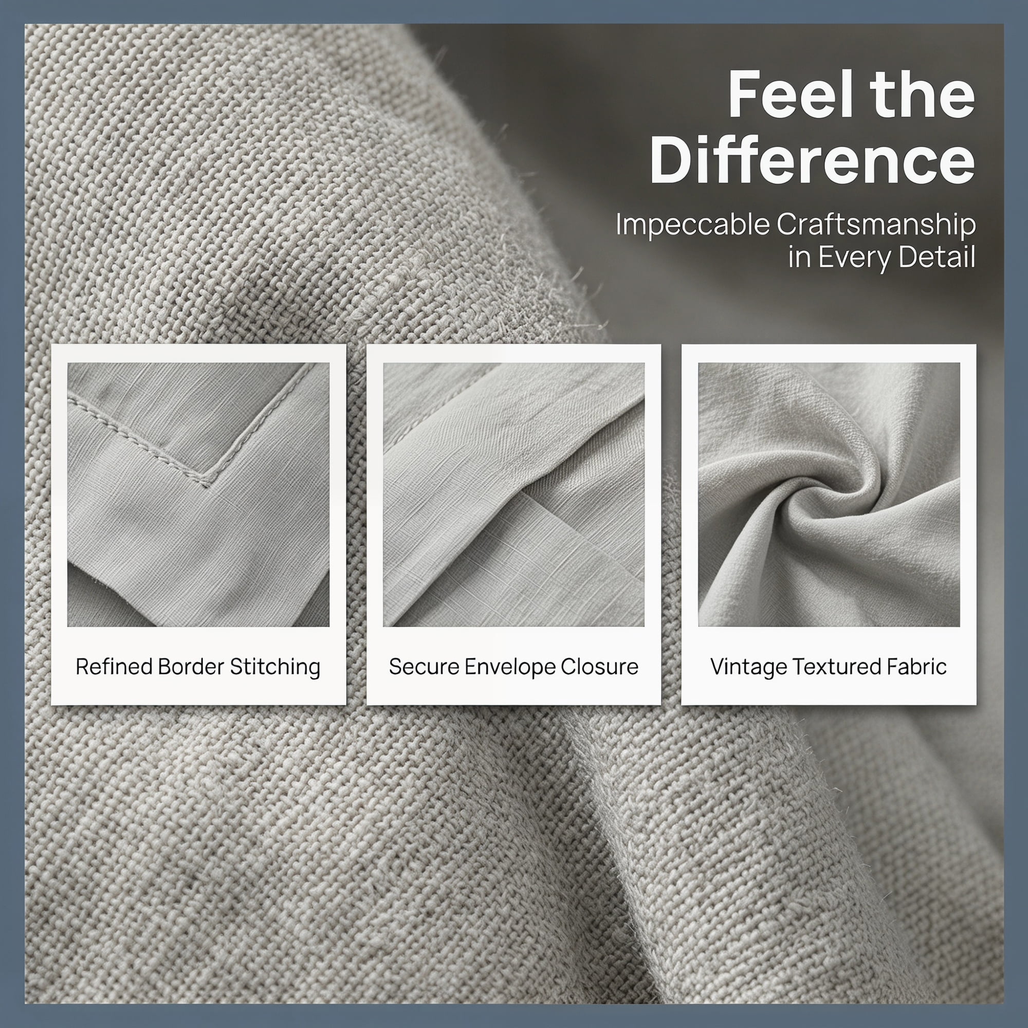 Unique Bargains Silk Pillowcase Set Smooth Cooling Envelope Closure Light Gray