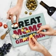 thumbnail image 5 of Grandma Cutting Board, Moms and Grandmothers Slogan with Positive Vibes Inspirational Words, Decorative Tempered Glass Cutting and Serving Board, Small Size, Red Black White, by Ambesonne, 5 of 5