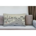 thumbnail image 6 of 24" White Paris Daylight Skyline Lumbar Decorative Pillow, 6 of 6