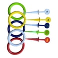 thumbnail image 1 of Juego de lanzamiento de anillos para niños, juego de lanzamiento de anillos y estacas, juguete educativo interactivo de aprendizaje, rompecabezas para, 1 of 8