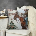 thumbnail image 2 of SHANXI Christmas Hat Pillow Covers, Vintage Christmas Pillow Cases, Christmas Pillows Decorative 20x20in, 2 of 5