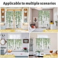thumbnail image 5 of Spring Botanical Kitchen Curtains Window Panels, Watercolor Leaves Flowers Birds Gray Wood Insulated Window Treatment Curtain, Grommet Curtains for Bedroom/Living Room/Bathroom, 2 Piece 27.5"Wx39"L, 5 of 8