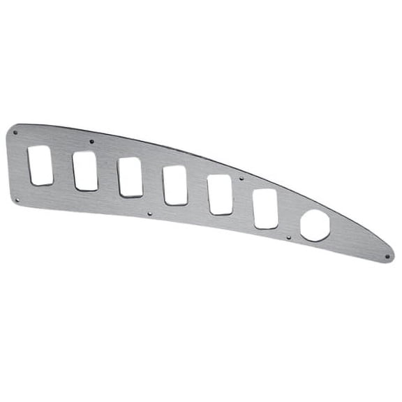 Lund Boat Blank Switch Panel 2006225 | 14 1/4 x 3 1/8 Inch Silver