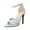 Light blue, variant on Fesfesfes Thin Heel Sandals Women's Shoes Solid Color Classic Roman Vintage Buckle Strap Sandals Super High Heel Stilettos 10(44)