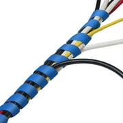 D-Line Cable Spiral Wrap | Cable Management Solution to Bundle Cords | Colbalt Blue