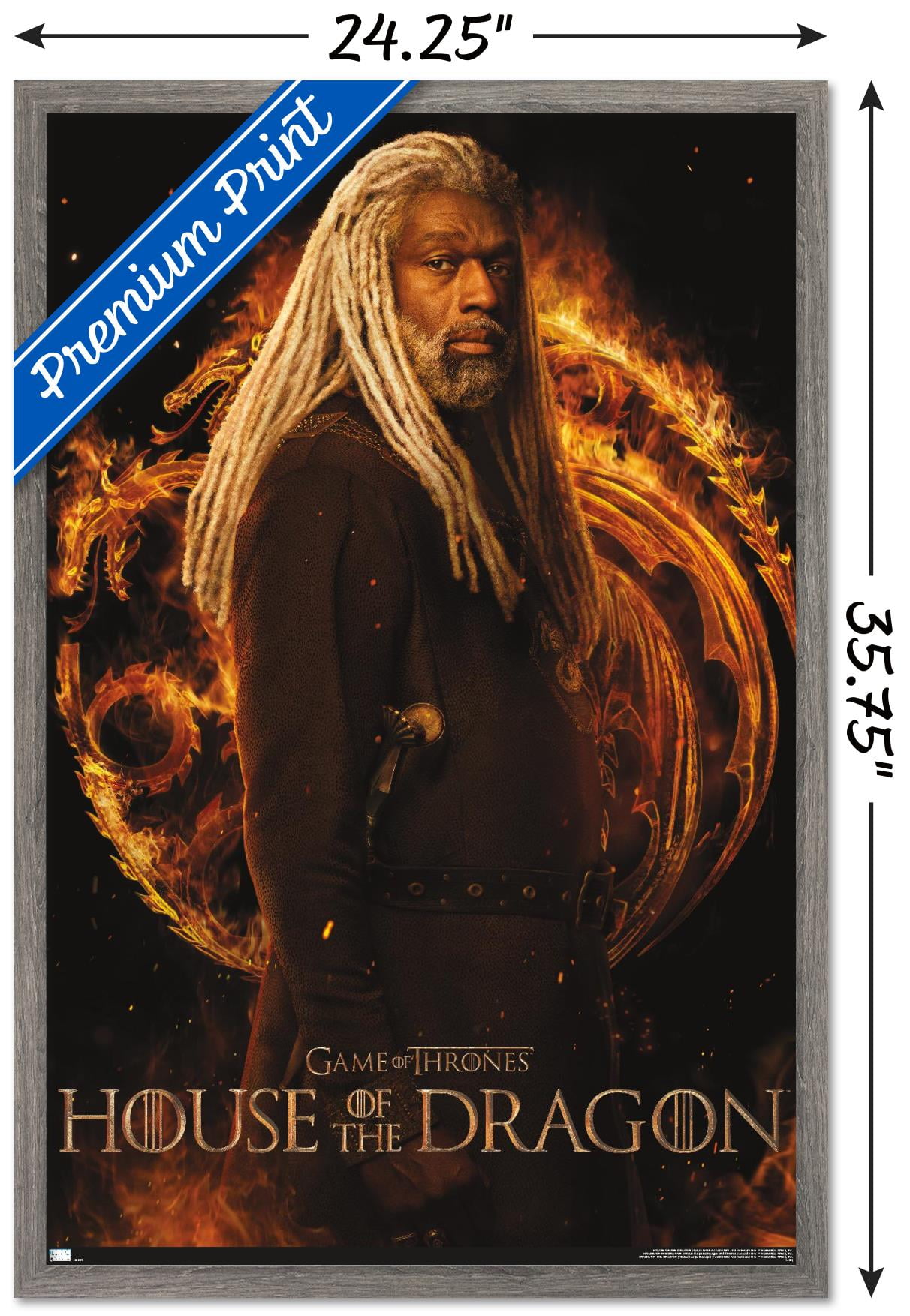 House of the Dragon - Corlys One Sheet Wall Poster, 22.375" x 34" Framed