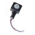 thumbnail image 2 of Sensor de movimiento IP65, CA 85-265 V, interruptor PIR ajustable, luz LED ultrafina, detector de movimiento PIR para exteriores, 10 mm, color negro, 2 of 8
