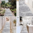thumbnail image 4 of Findosom 2' x 10' Gray Boho Runner Rug 0.6" Thickness Non Slip Washable Runner Rug for Hallway Kitchen Rugs Laundry Room Rug Floor Carpet Runners for Entryway Hallway Kitchen Bedroom, 4 of 6