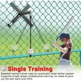 thumbnail image 2 of Portable Baseball Swing Hitting Trainer with Auto-Reset Tethered Ball, Solo Softball Batting Training System for All Ages, Alloy Steel Frame & Instant Fence Setup, 2 of 5
