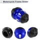 thumbnail image 5 of Protector de guardabarros de rueda de aleación de aluminio de 15mm, slider de marco de motocicleta, 46mm, 74mm, azul, 2 Pcs, 5 of 7