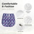thumbnail image 4 of Balery Skull Purple Flower Pantalones cortos deportivos para mujer con forro y dos bolsillos, elásticos, para entrenamiento, gimnasio, yoga-XX-Large, 4 of 7