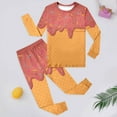 thumbnail image 2 of DHFJKG Pyjama Boys Girls Outfits Set Soft Long Sleeve Round Neck Pajama Set With Ice Cream Print Comfortable Sleepwear For Toddler And Kids Leisure Pyjamas, 2 of 4