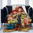 thumbnail image 1 of Manta de franela de dibujos animados de Toy Story, manta de felpa suave y acogedora para todas las estaciones para niños y niñas, manta cálida y liviana para sofá cama o viaje, 1 of 7