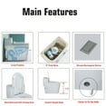 thumbnail image 7 of WinZo WZ5080GR Comfort Tall One Piece Toilet Dual Flush Low Profile Tank High Efficiency 17.3" Comfortable Seat Height,Matte Grey, 7 of 7