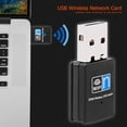 thumbnail image 1 of Adaptador USB 2.0 WiFi 300Mbps 2.4GHz 802.11 n/g/b Tarjeta de red inalámbrica USB Kuymtek  Para estrenar, 1 of 3