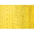 thumbnail image 1 of Ahgly Company Indoor Rectangle Abstract Yellow Modern Area Rugs, 2' x 3', 1 of 4