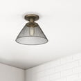 thumbnail image 5 of Yep by Golden Lighting Carver 1-light Semi-Flush Mount in Copper Patina, 5 of 7