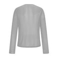 thumbnail image 5 of Cadancy Womens Mesh Tops Sequin Sparkly Cocktail Party Elegant Sheer Stretch Long Sleeve Shirts Crewneck Bodycon Club Evening Glitter Outfits, 5 of 9