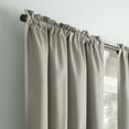 thumbnail image 3 of (2 pack) Eclipse Samara Solid Blackout Curtains, Single Curtain Panel, 54 Inch Long Blackout Curtains, 37" W x 54" L, Gray, 3 of 8