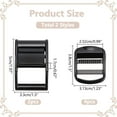 thumbnail image 2 of 2pcs 304 Stainless Steel Cam Lock Lever Buckles for Belt Adjustable Metal Buckle Fasteners with 4pcs Lock Slider Buckle for DIY Webbing Handmade Metal Craft Accessories Project Black, 2 of 7